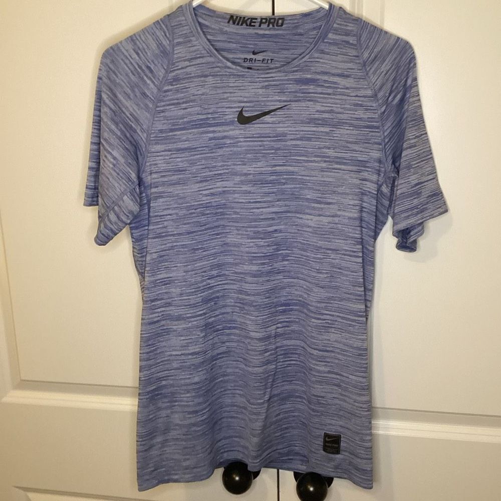 Mens Nike Pro Dri-fit Performance‎ Tee Shirt Blue small